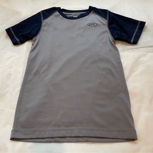 Rawlings Navy/Gray Baseball Shirt, Small